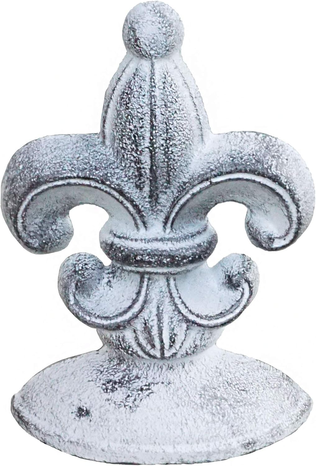 Cast Iron Fleur De Lis Door Stopper, 5" x 3.5" x 7"
