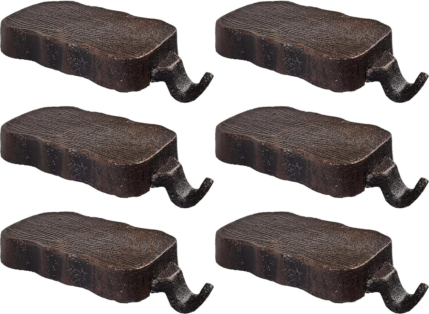 Low Profile Log Design Christmas Stocking Holder Bases