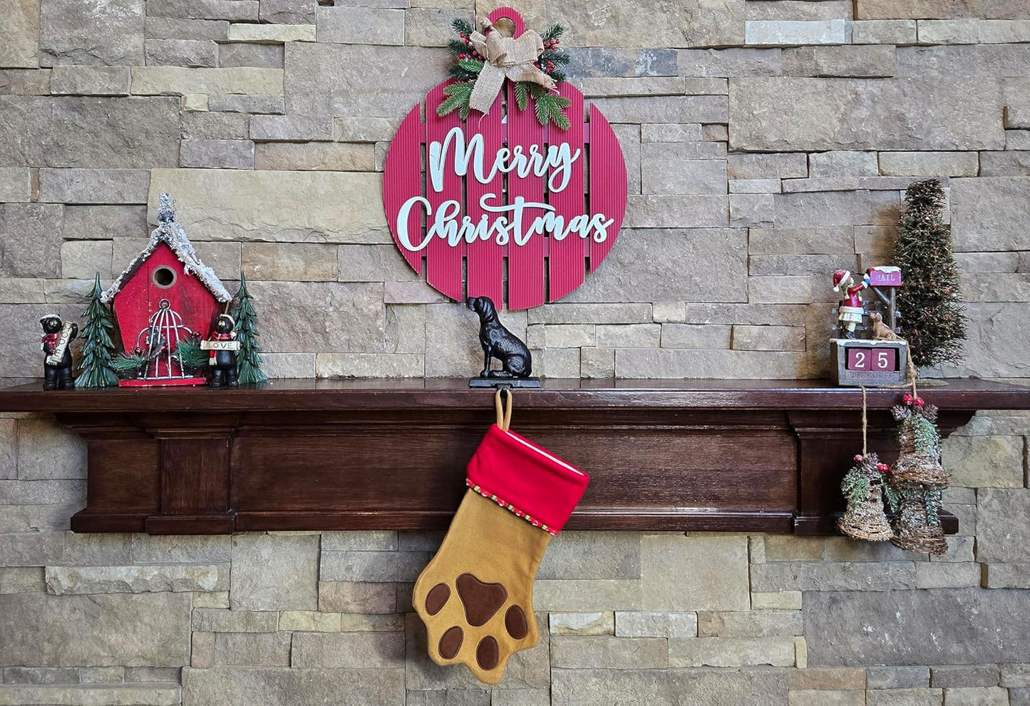 Sitting Dog Stocking Holder - 3 lbs