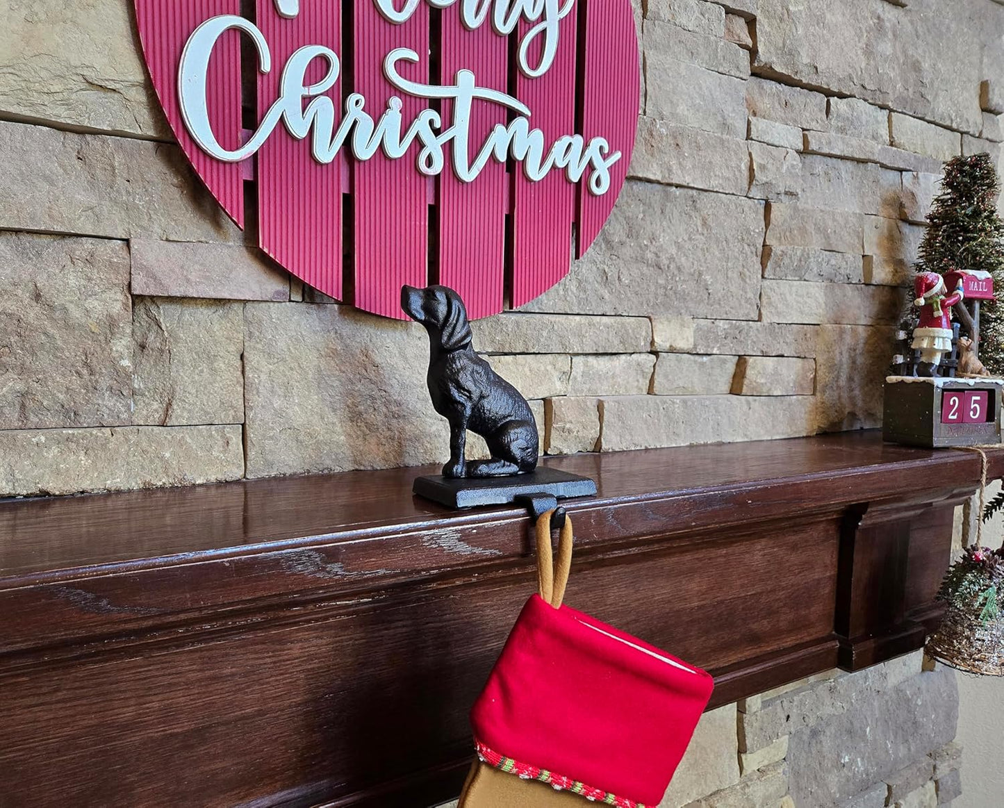 Sitting Dog Stocking Holder - 3 lbs