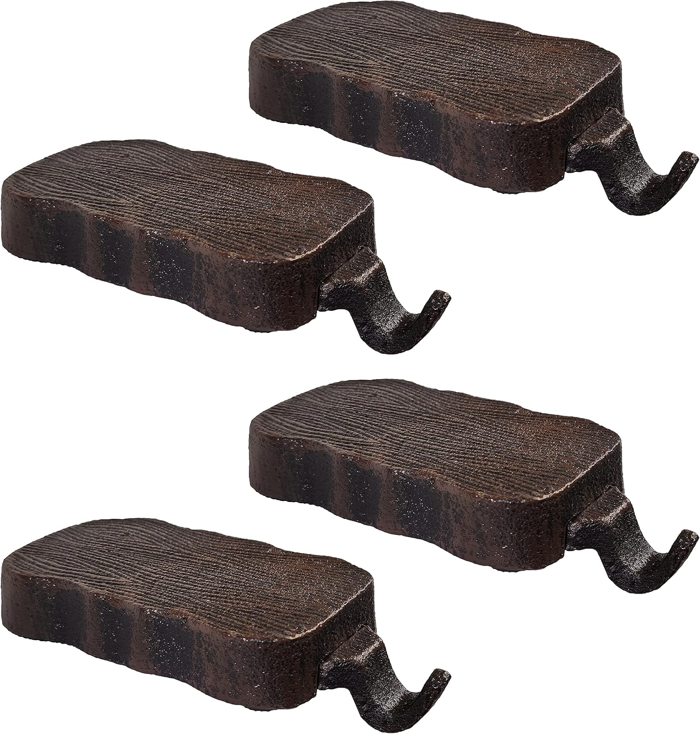 Low Profile Log Design Christmas Stocking Holder Bases
