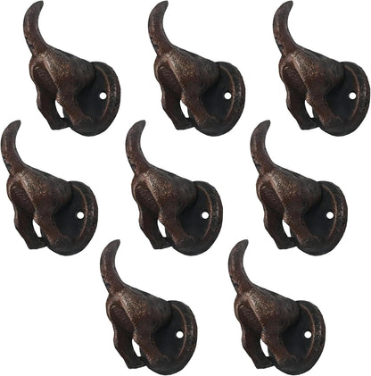 100% Cast Iron Dog Tail Heavy Duty Hooks - 96 Pcs