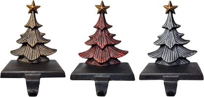 Metallic Color Trees Christmas Stocking Holder