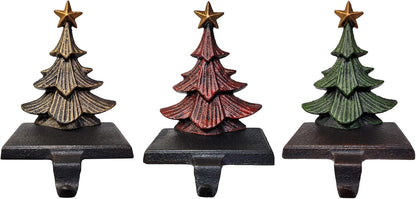 Metallic Color Trees Christmas Stocking Holder