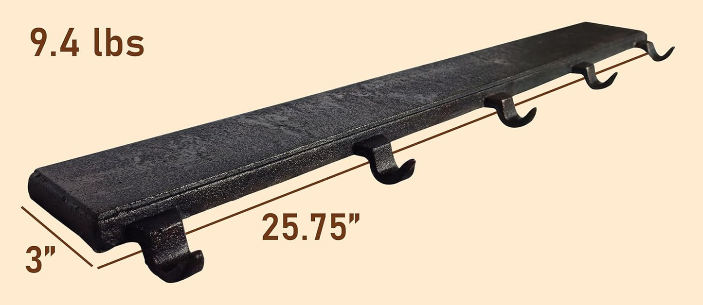 Christmas Stocking Holder Long Base 5 Hooks