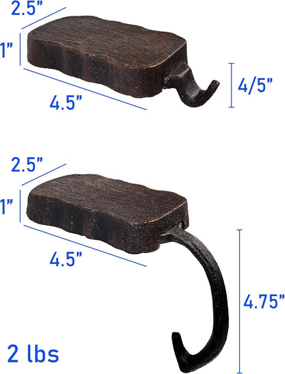 Low Profile Log Design Christmas Stocking Holder Bases