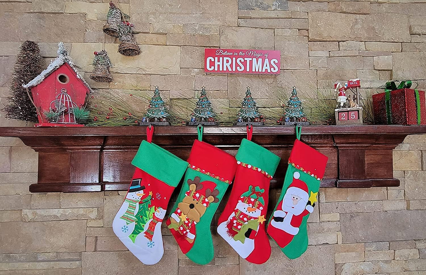 Christmas Tree with Gifts Stocking Holder