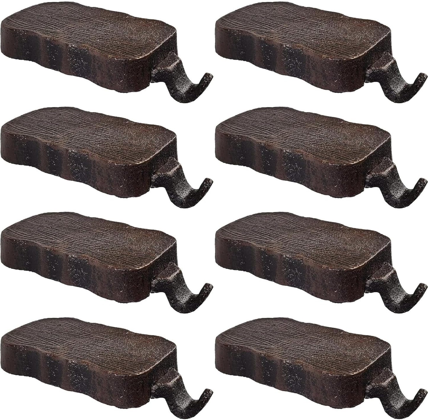 Low Profile Log Design Christmas Stocking Holder Bases