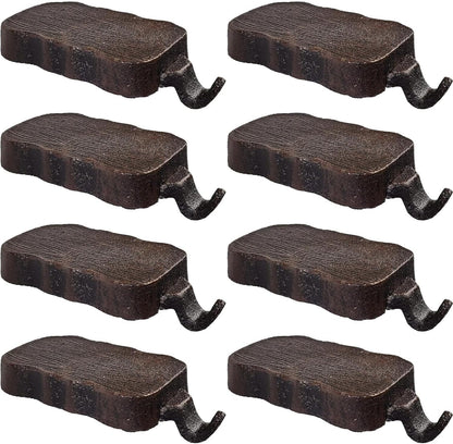 Low Profile Log Design Christmas Stocking Holder Bases