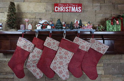 3D Christmas House Stocking Holder, 18 lbs (5 Hooks)