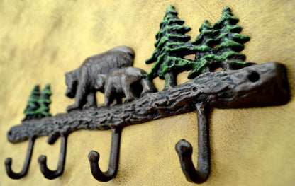 Cast Iron Bear Key Holder and Coat Hook (Bear Hook)