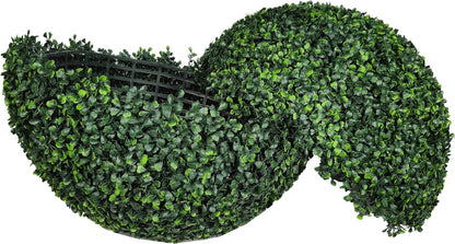 UV Resistant Topiary Balls Artificial Outdoor Indoor Set of 2-20 Inch Faux Boxwood Spheres for Garden, Balcony, Wedding Decor Round Fake Plants for Patio, Porch, Yard Decoration