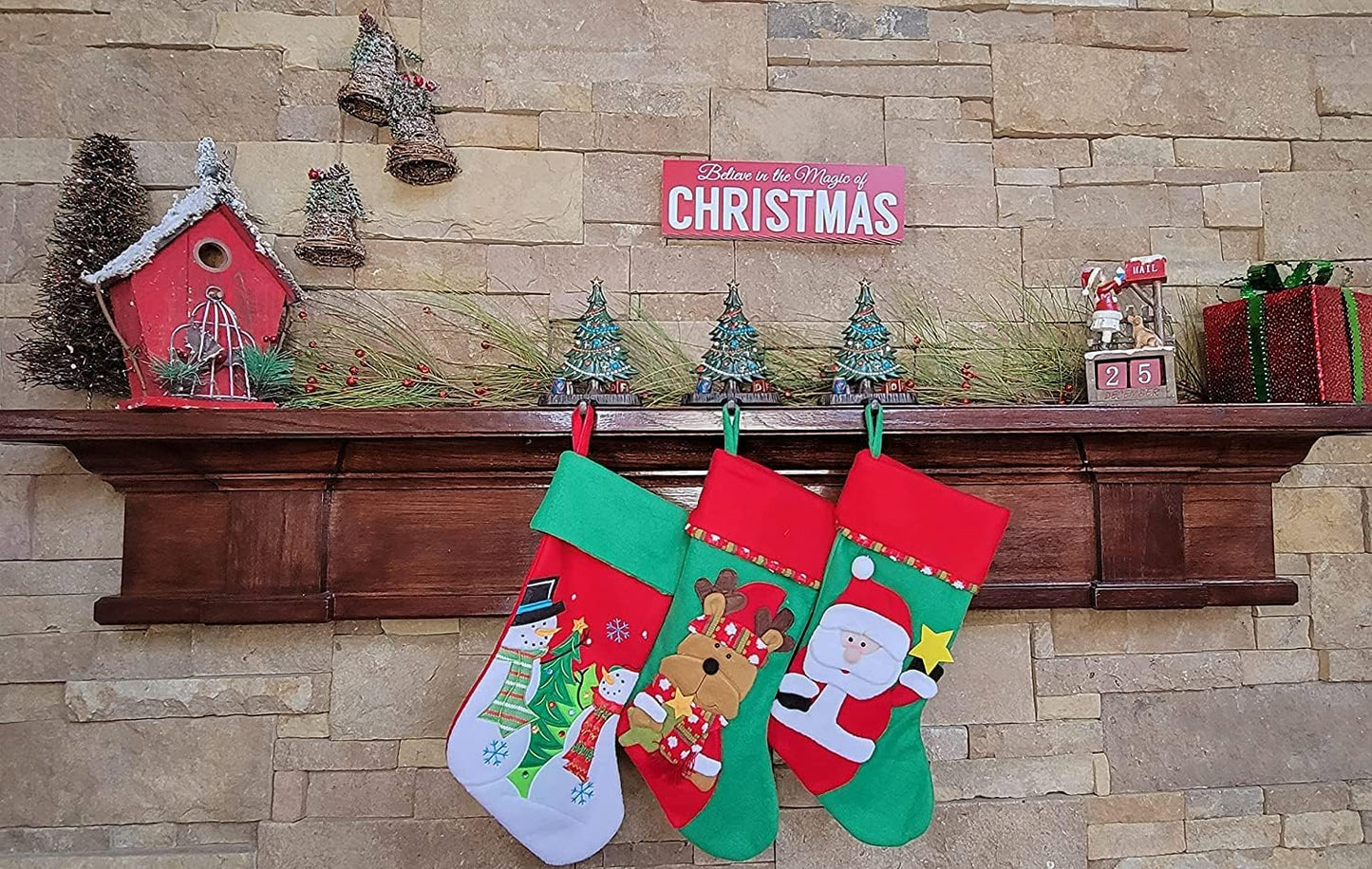 Christmas Tree with Gifts Stocking Holder