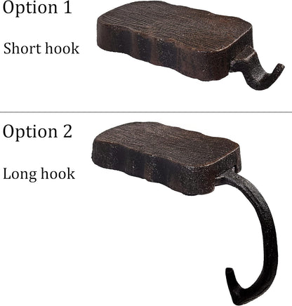 Low Profile Log Design Christmas Stocking Holder Bases