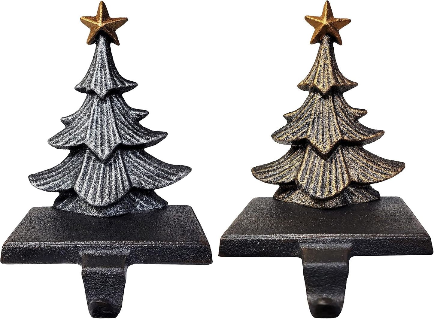 Metallic Color Trees Christmas Stocking Holder