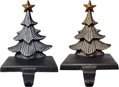 Metallic Color Trees Christmas Stocking Holder