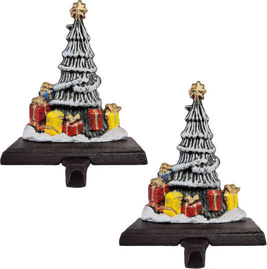 Trees with Presents Christmas Stocking Holders