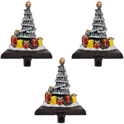 Trees with Presents Christmas Stocking Holders