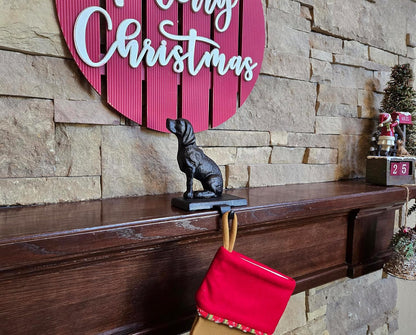 Sitting Dog Stocking Holder - 3 lbs