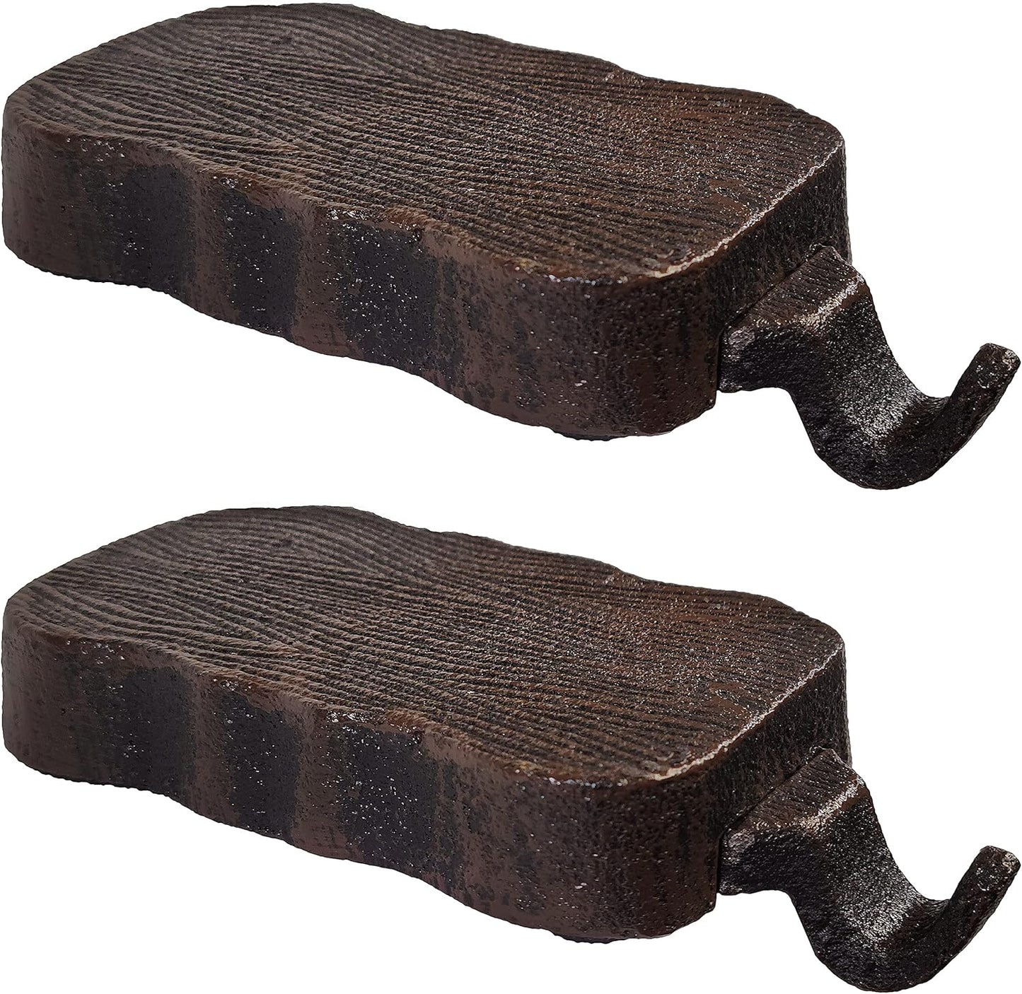 Low Profile Log Design Christmas Stocking Holder Bases