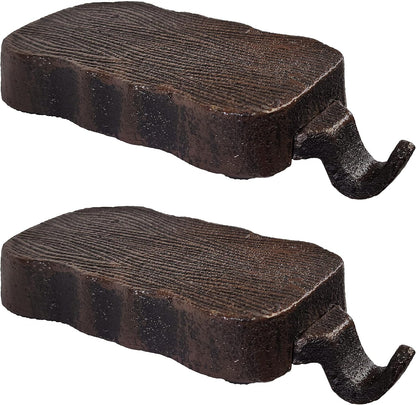 Low Profile Log Design Christmas Stocking Holder Bases