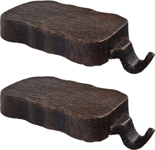 Low Profile Log Design Christmas Stocking Holder Bases