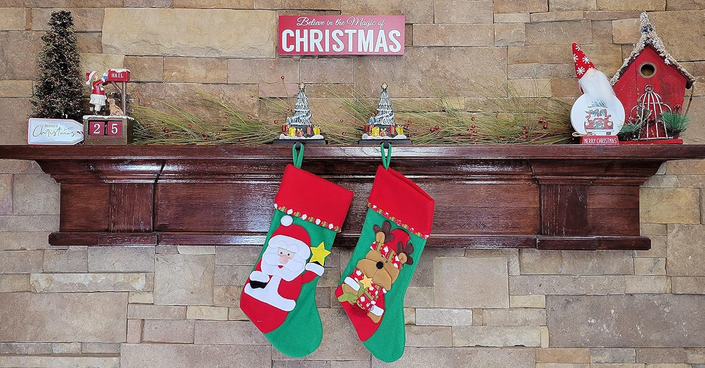 Trees with Presents Christmas Stocking Holders
