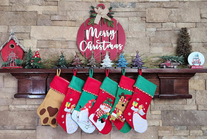 Choose Any Color Trees - Cast Iron Christmas Tree Stocking Holders