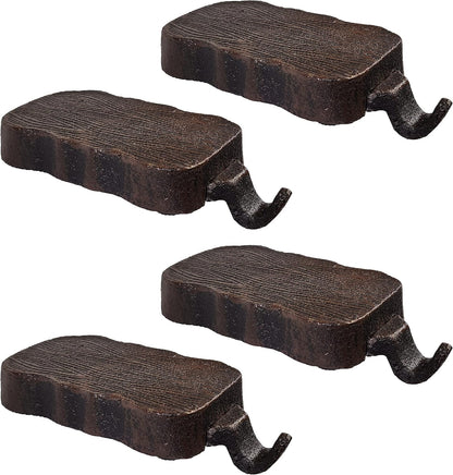 Low Profile Log Design Christmas Stocking Holder Bases